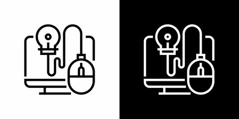 Education element icon. Educational equipment. Black icon. Silhouette