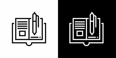 Education element icon. Educational equipment. Black icon. Silhouette