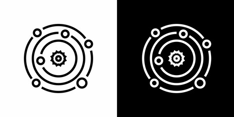 Education element icon. Educational equipment. Black icon. Silhouette