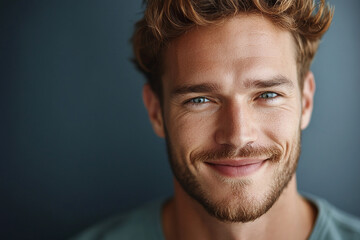 Fototapeta premium Man smiling close-up