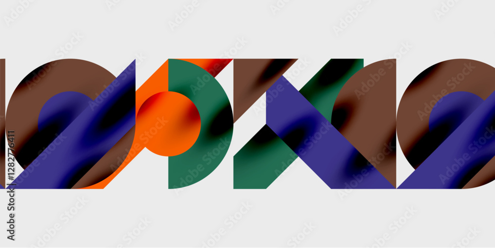 Wall mural vibrant abstract background circles with smooth gradients, creating a dynamic and modern design. ide