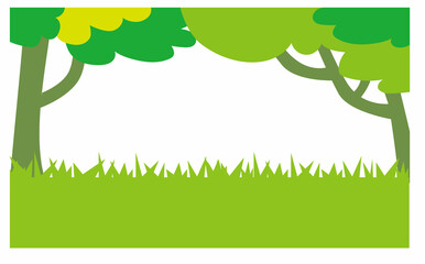 Obraz premium 自然の背景イラスト素材