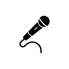 microphone Icon Vector Illustration Logo Template