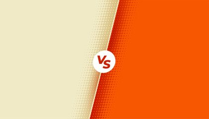 modern dual competition versus vs poster for rival battle match