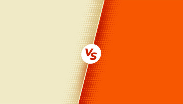 modern dual competition versus vs poster for rival battle match