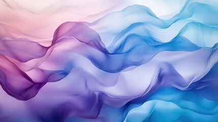 Obraz premium A calming, ethereal backdrop of soft pastel waves, gradient colors flowing seamlessly, perfect for designing apps and products that evoke tranquility and sophistication.