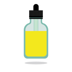 E-liquid in a Glass Dropper Bottle Vector