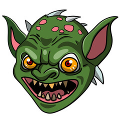 Halloween Goblin Head