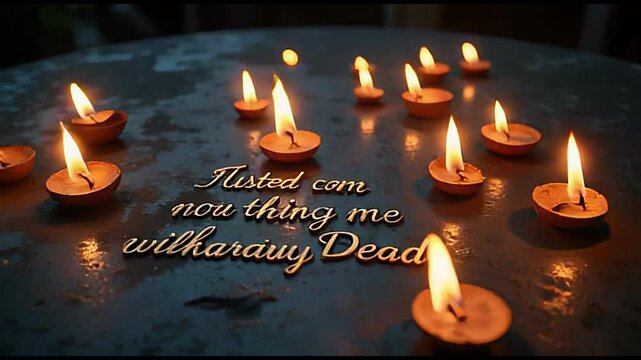 Candles and a Message of Remembrance: A Still Life Photograph