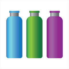 Colorful Vector Drinking water Bottles