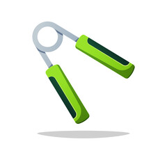 Hand grip strengthener vector isolated on white background.