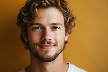 Fototapeta premium Man smiling close-up