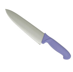 Big kitchen knife isolated on the white background.