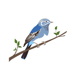 Simple Illustration Of A Blue Bird