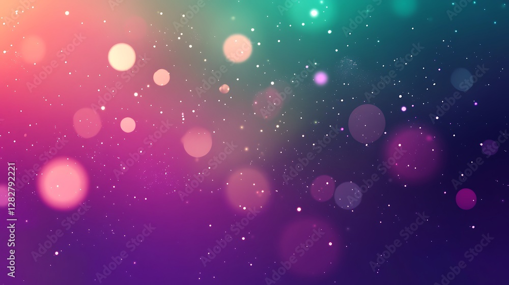 Poster abstract colorful bokeh background