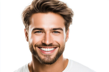 Obraz premium Man smiling close-up