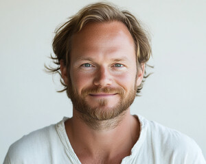 Fototapeta premium Man smiling close-up