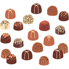 chocolate seamless pattern