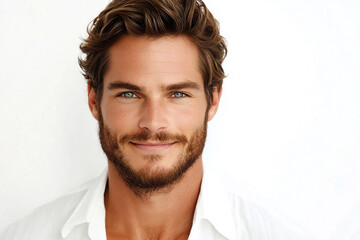 Obraz premium Man smiling close-up