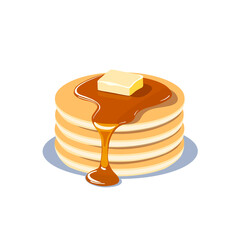 Pancake With Syrup And Butter