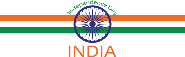 Obraz premium Indian Independence Day Flag Design for Digital Use.