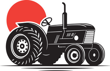 Isolated black tractor icon Vector, black tractor Silhouette,black tractor icon set, black tractor for logo,color black tractor Vector illustration, Vector Graphic, EPS 10 , clip art work