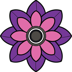 Anemone flower vector illustration with delicate petals and botanical details, perfect for floral art, wedding invitations, nature designs, prints, and digital projects.