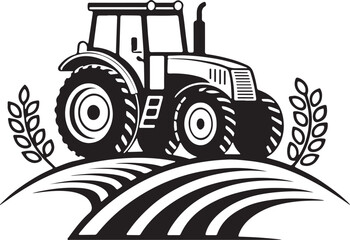 Isolated black tractor icon Vector, black tractor Silhouette,black tractor icon set, black tractor for logo,color black tractor Vector illustration, Vector Graphic, EPS 10 , clip art work