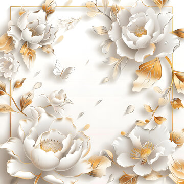 white and gold flowers wedding invitation background
A baby surprise while looking at cell phone
delicate white and gold flowers on a wedding invitation background creating a soft and elegant design
