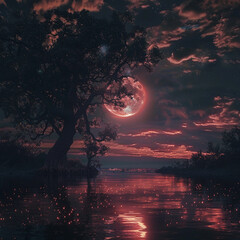 Majestic Moonlight Chaos Art