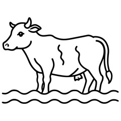 Cow on Waterline