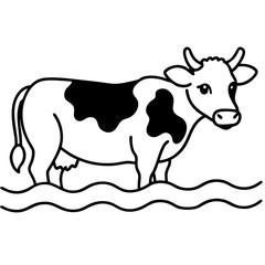Cow on Waterline