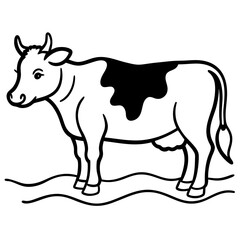 Cow on Waterline