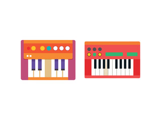 music instruments of keyboard vector