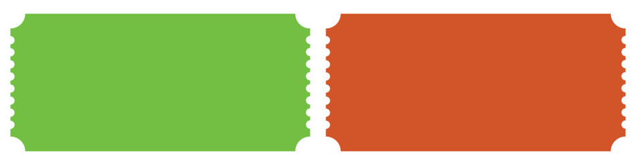 Clean and Bright Simple Tickets Vector illustration