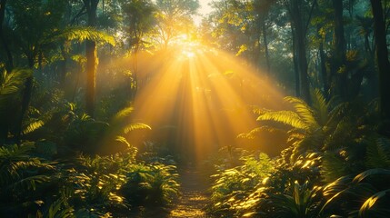 Deep tropical jungle of southeast asia in august – lush rainforest, exotic flora, and mysterious wilderness retreat