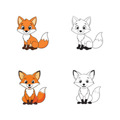 Obraz premium Color and Line Art: It accurately describes the two styles presented.