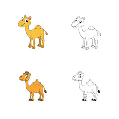 Obraz premium Camel Companions: It suggests a friendly relationship between the camels in the image.