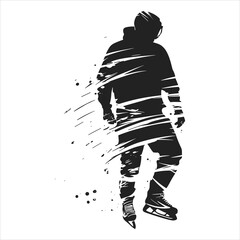 Hockey Silhouette Vector