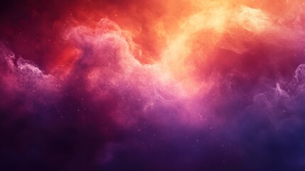 Obraz premium Cosmic Nebula Swirls, Red-Orange Hues, Space Background, Design