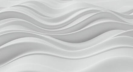 Abstract waves, grayscale texture, smooth undulating lines, flowing curves, minimalist design, subtle gradients, monochromatic pattern, organic shapes, soft ripples, silky surface, ethereal background