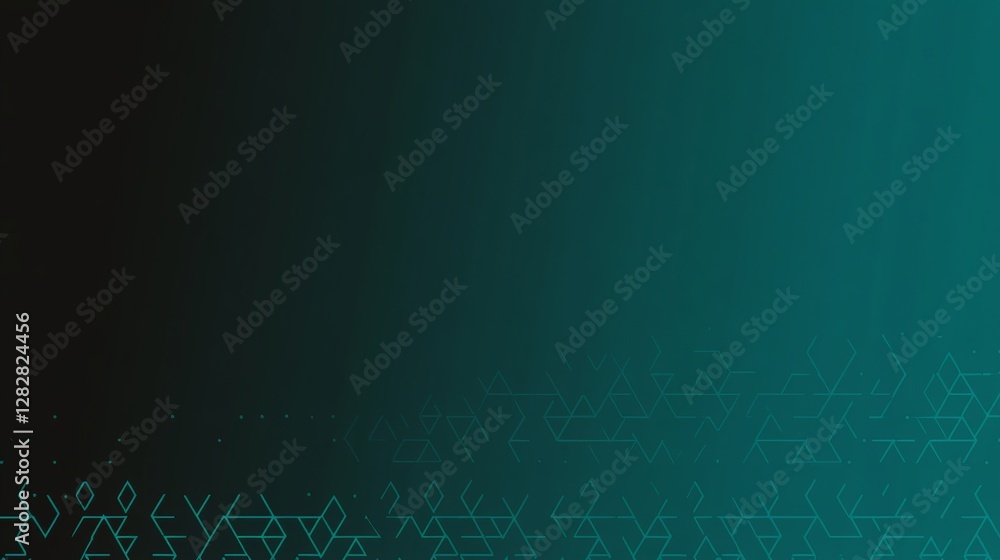 Poster geometric triangle pattern in gradient transitioning colors