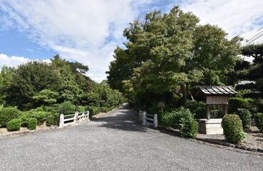 天智天皇陵　参道入口　京都市山科区御陵