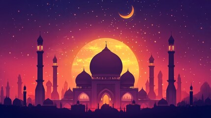 Ramadan Kareem beautiful greeting card, template for menu, invitation, poster, banner, card for the celebration of Muslim community festival