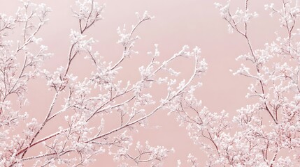 pink winter background