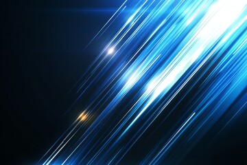 Abstract technology background with a blue gradient and curved lines vector presentation design, in a flat style, a minimalistic background. Illustration of a futuristic background