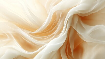 Obraz premium Draped beige fabric, studio, sunlight, texture, design