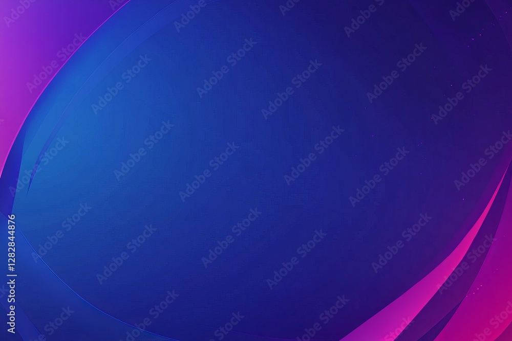 Poster abstract technology background with a blue gradient and curved lines vector presentation design, in 