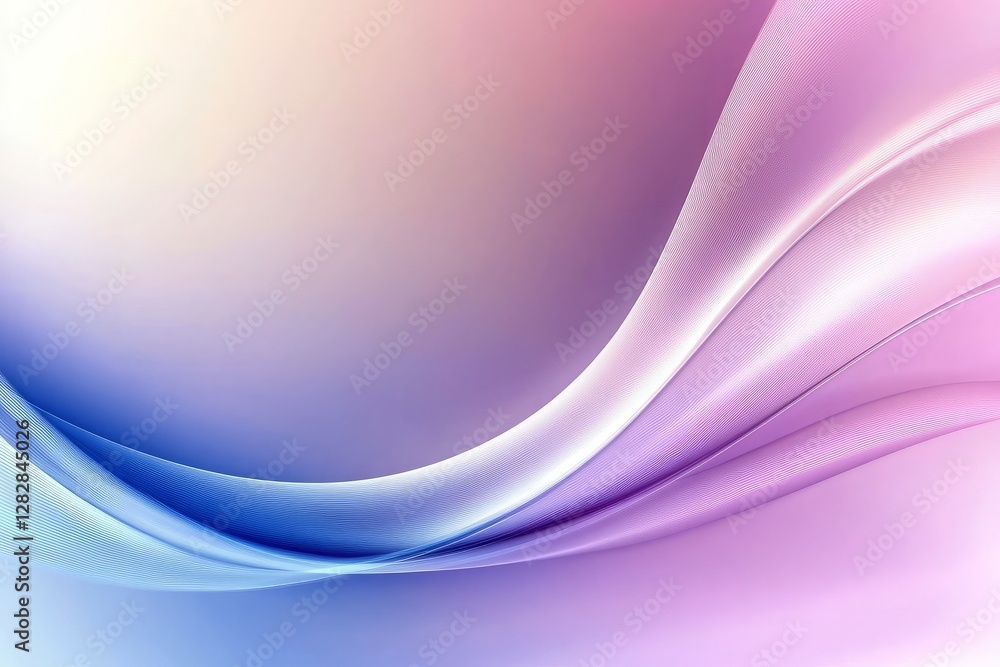 Poster abstract technology background with a blue gradient and curved lines vector presentation design, in 