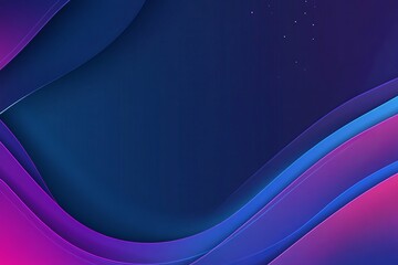 Abstract technology background with a blue gradient and curved lines vector presentation design, in a flat style, a minimalistic background. Illustration of a futuristic background